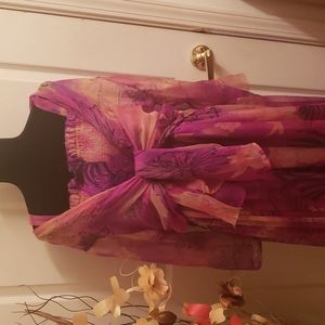 Women Plus Size Floral Print 2 pc Design Dress .